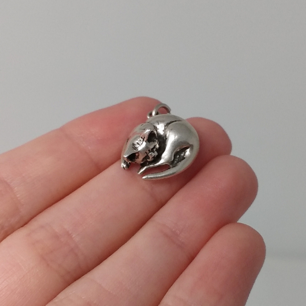 17.7g of 8 vintage sterling silver cat charms - Picture 2 of 8
